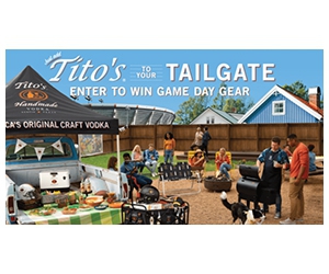 Win Amazing Tito's Bench, Grill, and More Prizes