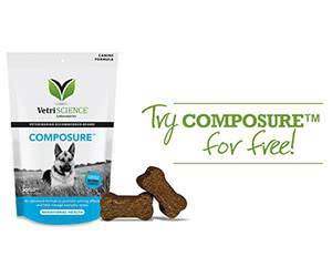 Get a Free VetriScience Composure Dog Chews Sample | Clinically Proven to Work within 30 Minutes!