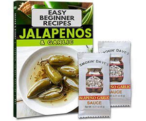 Get Your Free Smokin' Dave's Jalapeno Garlic Sauce Recipe Book Sample Now!
