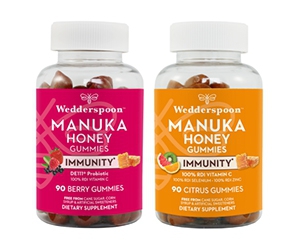 Wedderspoon Immunity Gummies - Get Two Bottles for Free!