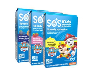 Replenish Electrolytes with a Free SOS Hydration Kid's Drink Mix Pack!