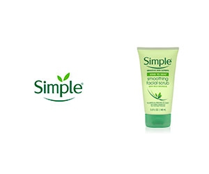 Get Your Free Smoothing Facial Scrub from Simple - Perfect for Sensitive Skin