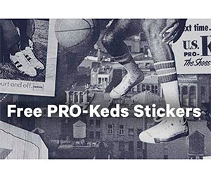 Get Your Free Pro-Keds Stickers Today!