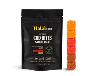Try Free Halal CBD Bites Sample Pack for Relaxation and Better Sleep