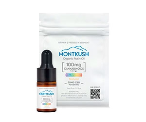 Free CBD Organic Rosin Oil Trial Pack from Montkush